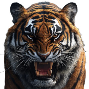 Angry Bengal Tiger Vinyl Car Decal Sticker – Waterproof & UV-Resistant 8" Angry Bengal Tiger Vinyl Car Decal Sticker – Waterproof & UV-Resistant 8"
