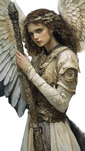 Archangel Haniel Vinyl Car Decal Sticker – Waterproof & UV-Resistant 8"