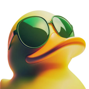 Stylish Rubber Duck V6 Vinyl Car Decal Sticker – Waterproof & UV-Resistant 8"