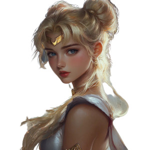 Sailor Moon Portrait V2 Vinyl Car Decal Sticker – Waterproof & UV-Resistant 8"