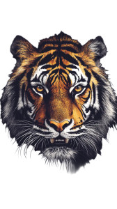 Tiger Head Vinyl Car Decal Sticker – Waterproof & UV-Resistant 8"