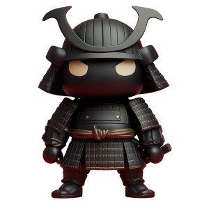 Bushido Warrior Toy Vinyl Car Decal Sticker – Waterproof & UV-Resistant 8"