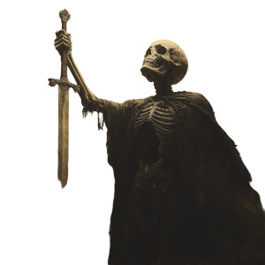 Victorious Skeleton Warrior Vinyl Car Decal Sticker – Waterproof & UV-Resistant 8"