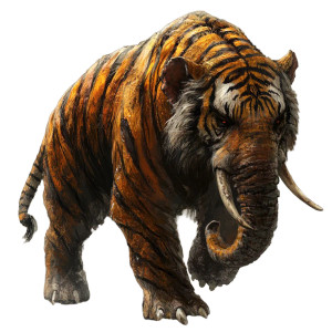 Tiger-Elephant Hybrid V2 Vinyl Car Decal Sticker – Waterproof & UV-Resistant 8" Tiger-Elephant Hybrid V2 Vinyl Car Decal Sticker – Waterproof & UV-Resistant 8"
