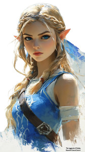Princess Zelda Portrait V4 Vinyl Car Decal Sticker – Waterproof & UV-Resistant 8" Princess Zelda Portrait V4 Vinyl Car Decal Sticker – Waterproof & UV-Resistant 8"