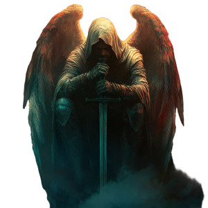 Solemn Angel Warrior Vinyl Car Decal Sticker – Waterproof & UV-Resistant 8" Solemn Angel Warrior Vinyl Car Decal Sticker – Waterproof & UV-Resistant 8"