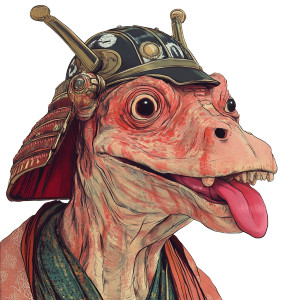 Jar Jar Samurai Vinyl Car Decal Sticker – Waterproof & UV-Resistant 8"