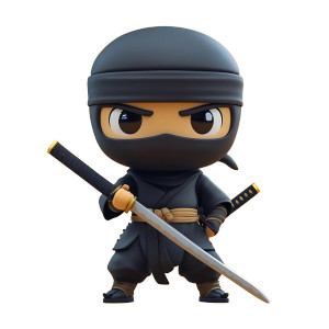 Ninja Hatori Vinyl Car Decal Sticker – Waterproof & UV-Resistant 8"