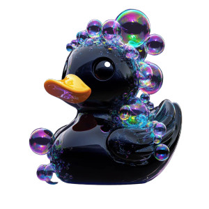 Iridescent Duck Bubbles Vinyl Car Decal Sticker – Waterproof & UV-Resistant 8" Iridescent Duck Bubbles Vinyl Car Decal Sticker – Waterproof & UV-Resistant 8"