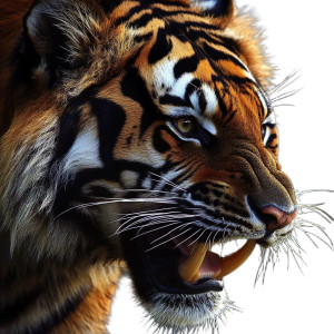 Roaring Tiger Profile V2 Vinyl Car Decal Sticker – Waterproof & UV-Resistant 8" Roaring Tiger Profile V2 Vinyl Car Decal Sticker – Waterproof & UV-Resistant 8"