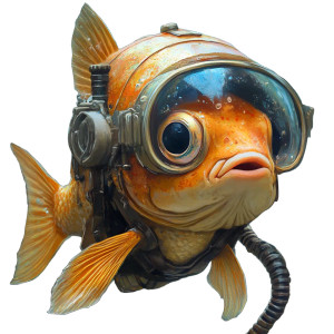 Cute Fish Diver Vinyl Car Decal Sticker – Waterproof & UV-Resistant 8" Cute Fish Diver Vinyl Car Decal Sticker – Waterproof & UV-Resistant 8"