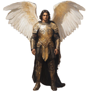 Archangel Michael Stands Vinyl Car Decal Sticker – Waterproof & UV-Resistant 8"