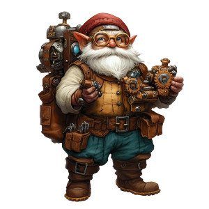 Gnome Tinkerer Vinyl Car Decal Sticker – Waterproof & UV-Resistant 8" Gnome Tinkerer Vinyl Car Decal Sticker – Waterproof & UV-Resistant 8"