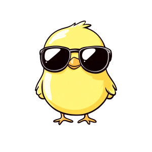 Cute Sunglasses Chick Vinyl Car Decal Sticker – Waterproof & UV-Resistant 8" Cute Sunglasses Chick Vinyl Car Decal Sticker – Waterproof & UV-Resistant 8"