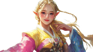 Elf In Hanbok Vinyl Car Decal Sticker – Waterproof & UV-Resistant 8" Elf In Hanbok Vinyl Car Decal Sticker – Waterproof & UV-Resistant 8"