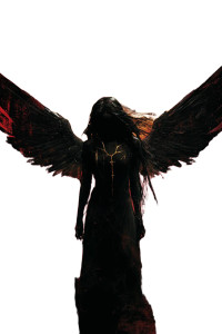 Dark Angel Silhouette Vinyl Car Decal Sticker – Waterproof & UV-Resistant 8"