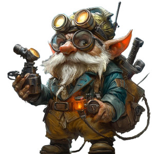 Gnome Artificer Tinkerer Vinyl Car Decal Sticker – Waterproof & UV-Resistant 8" Gnome Artificer Tinkerer Vinyl Car Decal Sticker – Waterproof & UV-Resistant 8"