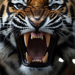 Bengal Tiger Teeth Vinyl Car Decal Sticker – Waterproof & UV-Resistant 8" Bengal Tiger Teeth Vinyl Car Decal Sticker – Waterproof & UV-Resistant 8"