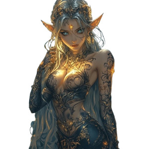 Elven Princess Vinyl Car Decal Sticker – Waterproof & UV-Resistant 8" Elven Princess Vinyl Car Decal Sticker – Waterproof & UV-Resistant 8"