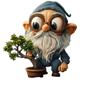 Dwarf With Bonsai Vinyl Car Decal Sticker – Waterproof & UV-Resistant 8" Dwarf With Bonsai Vinyl Car Decal Sticker – Waterproof & UV-Resistant 8"