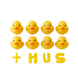 Yellow Rubber Ducks Vinyl Car Decal Sticker – Waterproof & UV-Resistant 8"