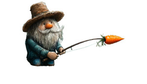 Grizzled Fisherman Carrot Vinyl Car Decal Sticker – Waterproof & UV-Resistant 8"