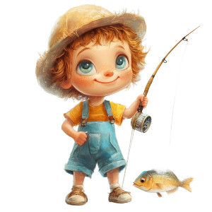 Fisherman With Fish Vinyl Car Decal Sticker – Waterproof & UV-Resistant 8" Fisherman With Fish Vinyl Car Decal Sticker – Waterproof & UV-Resistant 8"
