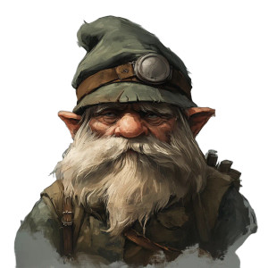 Grizzled Gnome Veteran Vinyl Car Decal Sticker – Waterproof & UV-Resistant 8"