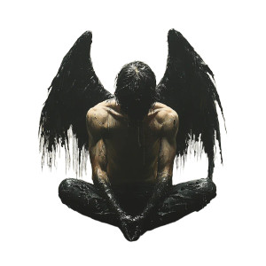 Fallen Angel Art V4 Vinyl Car Decal Sticker – Waterproof & UV-Resistant 8"