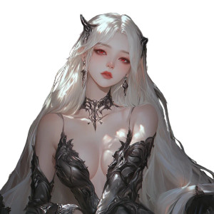 Demon Empress Vinyl Car Decal Sticker – Waterproof & UV-Resistant 8"