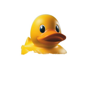 Giant Yellow Duck V3 Vinyl Car Decal Sticker – Waterproof & UV-Resistant 8"