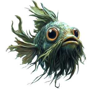 Kelp Beard Fish Vinyl Car Decal Sticker – Waterproof & UV-Resistant 8"