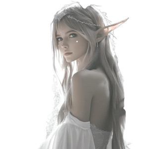 Elf Princess V2 Vinyl Car Decal Sticker – Waterproof & UV-Resistant 8"