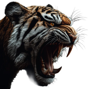 Saber Tooth Tiger V2 Vinyl Car Decal Sticker – Waterproof & UV-Resistant 8" Saber Tooth Tiger V2 Vinyl Car Decal Sticker – Waterproof & UV-Resistant 8"