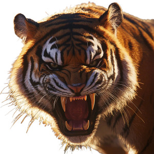 Snarling Tiger V9 Vinyl Car Decal Sticker – Waterproof & UV-Resistant 8" Snarling Tiger V9 Vinyl Car Decal Sticker – Waterproof & UV-Resistant 8"