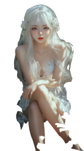 Mystical Garden Maiden Vinyl Car Decal Sticker – Waterproof & UV-Resistant 8" Mystical Garden Maiden Vinyl Car Decal Sticker – Waterproof & UV-Resistant 8"