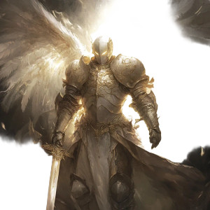 The White Angel Vinyl Car Decal Sticker – Waterproof & UV-Resistant 8"