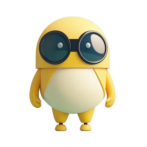 3D Mascot Design V2 Vinyl Car Decal Sticker – Waterproof & UV-Resistant 8"