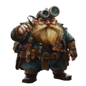 Fat Gnome Art Vinyl Car Decal Sticker – Waterproof & UV-Resistant 8"