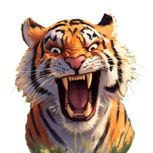 Cartoon Tiger Vinyl Car Decal Sticker – Waterproof & UV-Resistant 8" Cartoon Tiger Vinyl Car Decal Sticker – Waterproof & UV-Resistant 8"