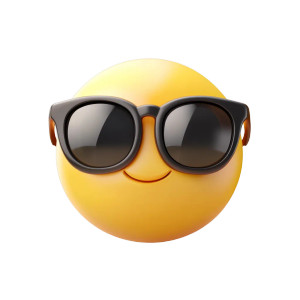 Heart Eyes Emoji Vinyl Car Decal Sticker – Waterproof & UV-Resistant 8"