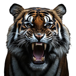 Powerful Tiger Head Vinyl Car Decal Sticker – Waterproof & UV-Resistant 8"