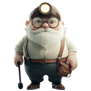 Grandpa Shotgun Cane Vinyl Car Decal Sticker – Waterproof & UV-Resistant 8"