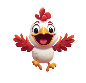 Chicken Pop Star Vinyl Car Decal Sticker – Waterproof & UV-Resistant 8"