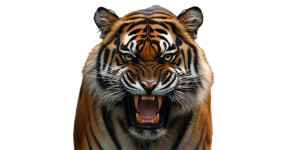 Angry Bengal Tiger V2 Vinyl Car Decal Sticker – Waterproof & UV-Resistant 8" Angry Bengal Tiger V2 Vinyl Car Decal Sticker – Waterproof & UV-Resistant 8"