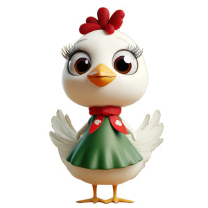 Mother Chicken Character Vinyl Car Decal Sticker – Waterproof & UV-Resistant 8" Mother Chicken Character Vinyl Car Decal Sticker – Waterproof & UV-Resistant 8"