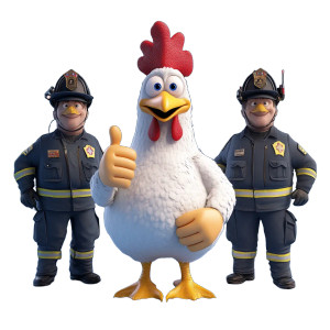 Fun Chicken Thumbs Up Vinyl Car Decal Sticker – Waterproof & UV-Resistant 8"