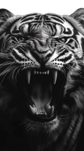 Hungry Tiger Vinyl Car Decal Sticker – Waterproof & UV-Resistant 8"