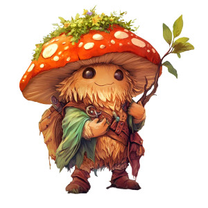 Druid Mushroom Lesnik Vinyl Car Decal Sticker – Waterproof & UV-Resistant 8"