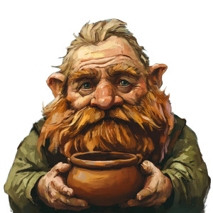 Hill Dwarf Potter Vinyl Car Decal Sticker – Waterproof & UV-Resistant 8"
